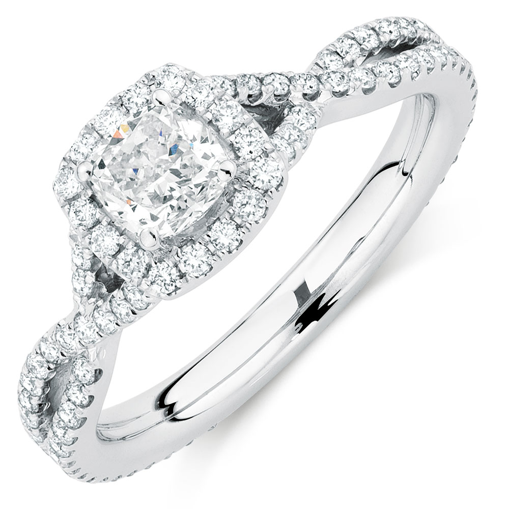 Sir Michael Hill Designer GrandAdagio Engagement Ring with 1 1/5 Carat