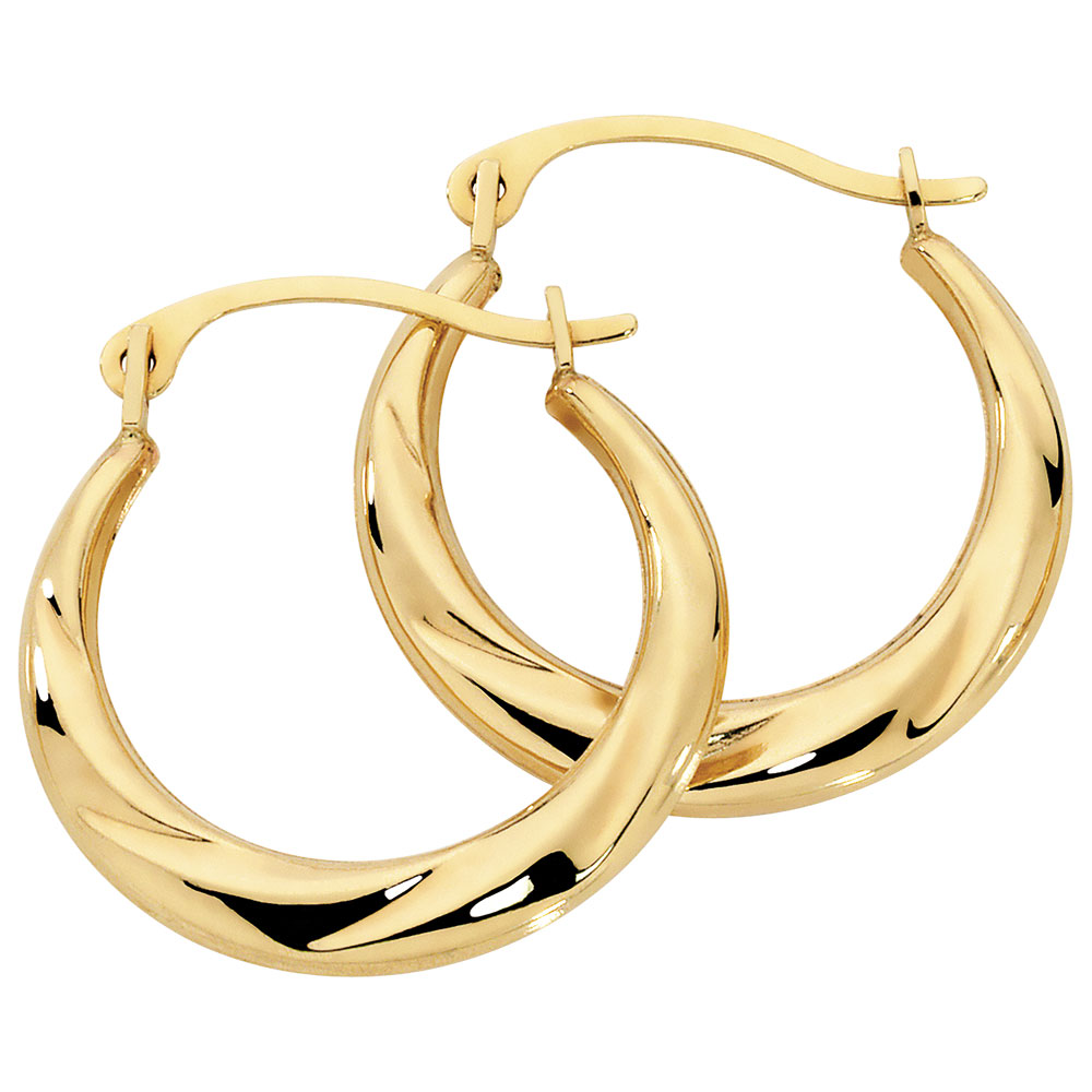 Hoop Earrings in 10kt Yellow Gold