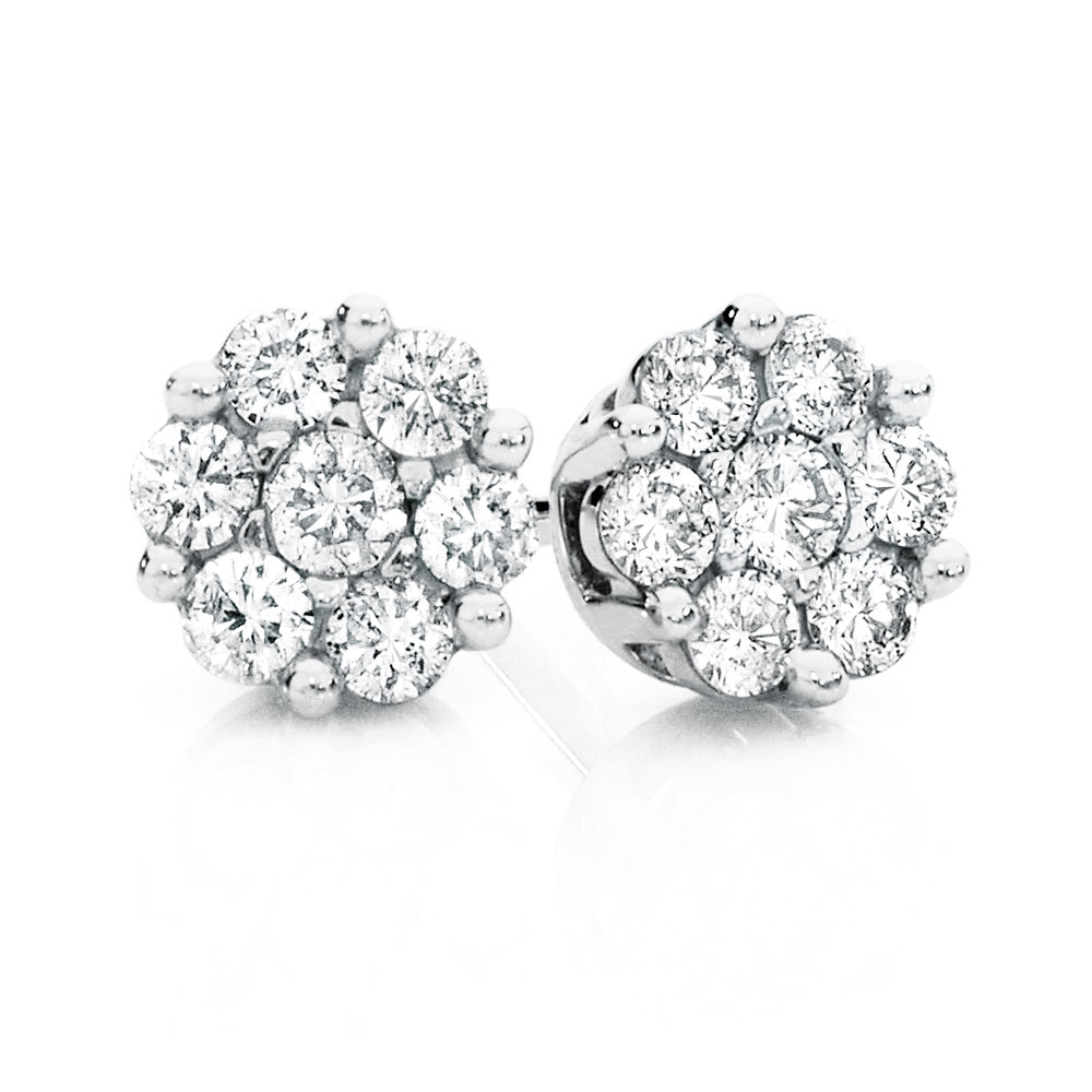 Cer Stud Earrings With 1 4 Carat Tw Of Diamonds In 10kt White Gold